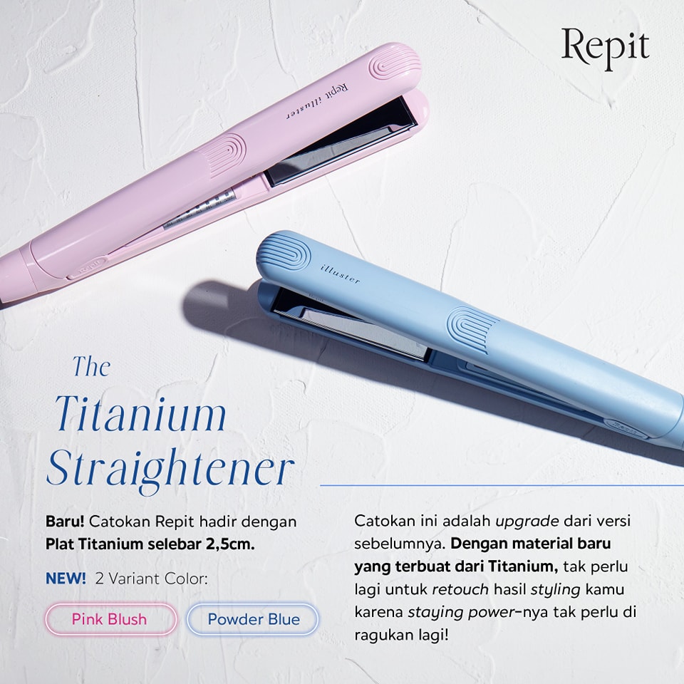 Repit Catokan Rambut Volumizer - Powder Blue